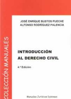 Portada de INTRODUCCION AL DERECHO CIVIL 4º EDICION