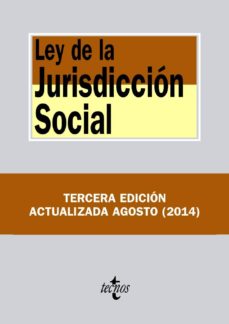 Portada de LEY DE LA JURISDICCION SOCIAL (3ª ED.)