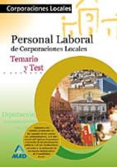 Portada de PERSONAL LABORAL CORPORACIONES LOCALES: TEMARIO Y TEST