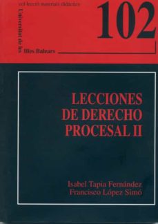Portada de LECCIONES DE DERECHO PROCESAL II
