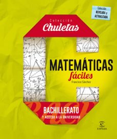 matematicas faciles para bachillerato (chuletas 2016)-9788467044478