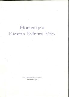 Portada de HOMENAJE A RICARDO PEDREIRA PEREZ