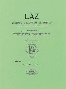 Portada de LAZ:METODO DE SOLFEO 3º ACOMPAÑAMIENTO