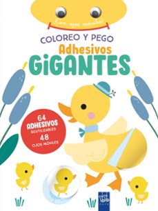 Portada de COLOREO Y PEGO ADHESIVOS GIGANTES: PATO