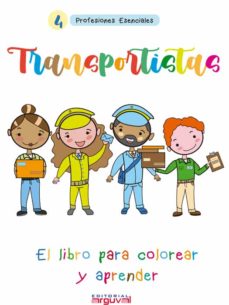 Portada de TRANSPORTISTAS LIBRO PARA COLOREAR