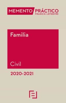 Portada de MEMENTO FAMILIA (CIVIL) 2020-2021
