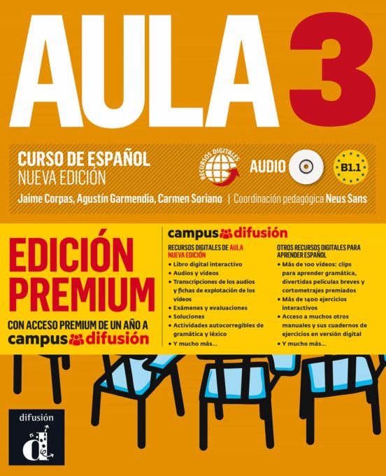 Aula 3 Libro Del Alumno Cd B11 Edicion Premium Curso De EspaÑol Nueva Edicion Con Isbn 1205