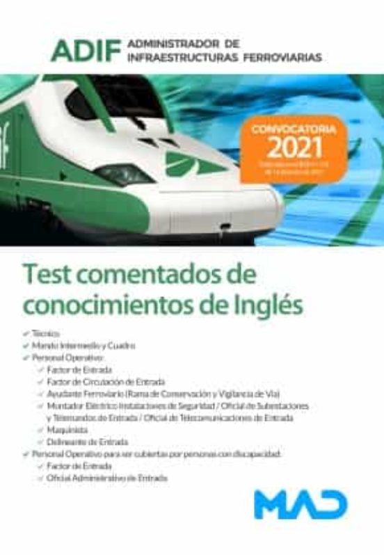 Administrador de infraestructuras ferroviarias adif 2021 test