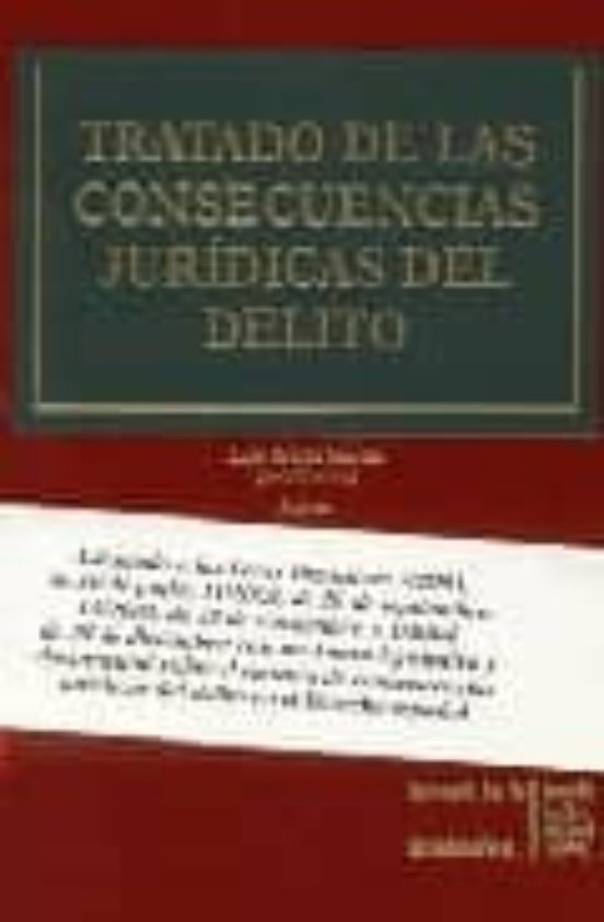 Tratado De Las Consecuencias Juridicas Del Delito Luis Gracia Martin Casa Del Libro México 3756